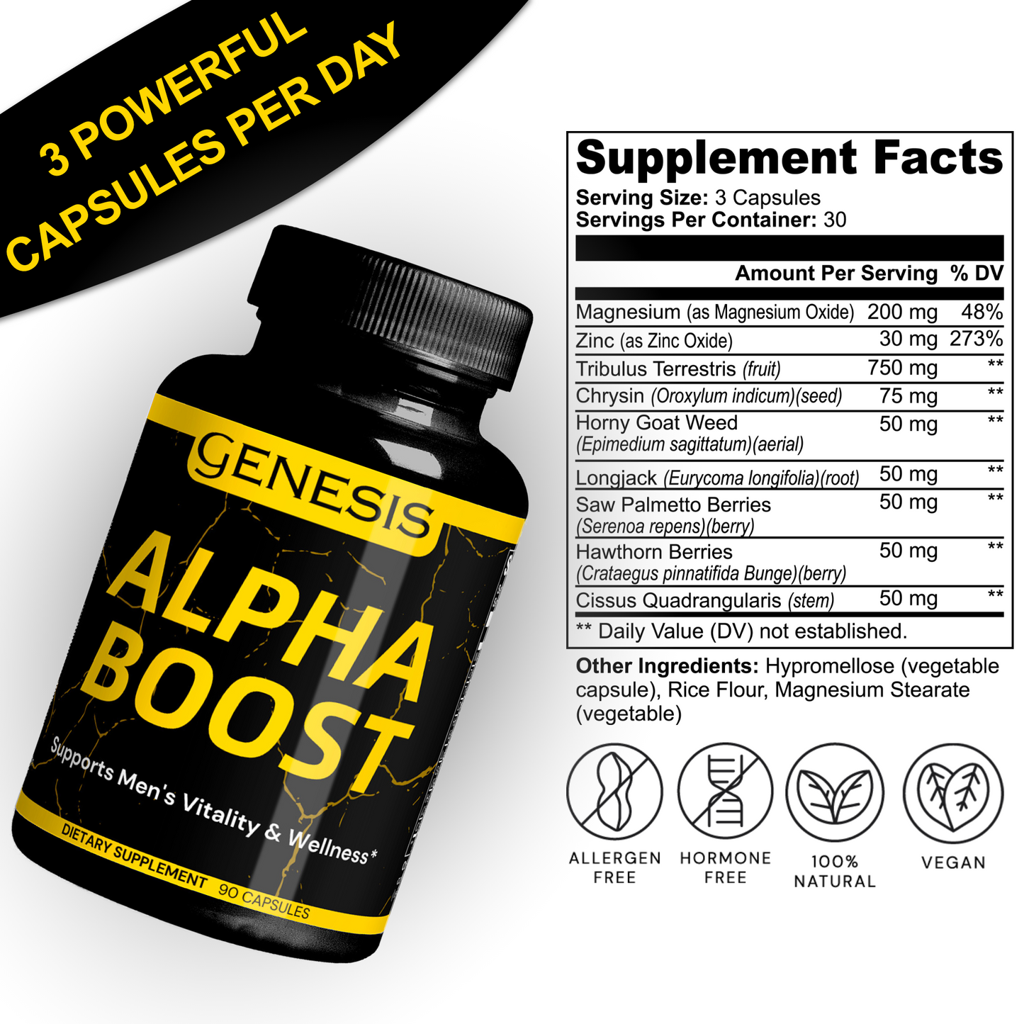 Alpha Boost - Supports Testosterone Growth