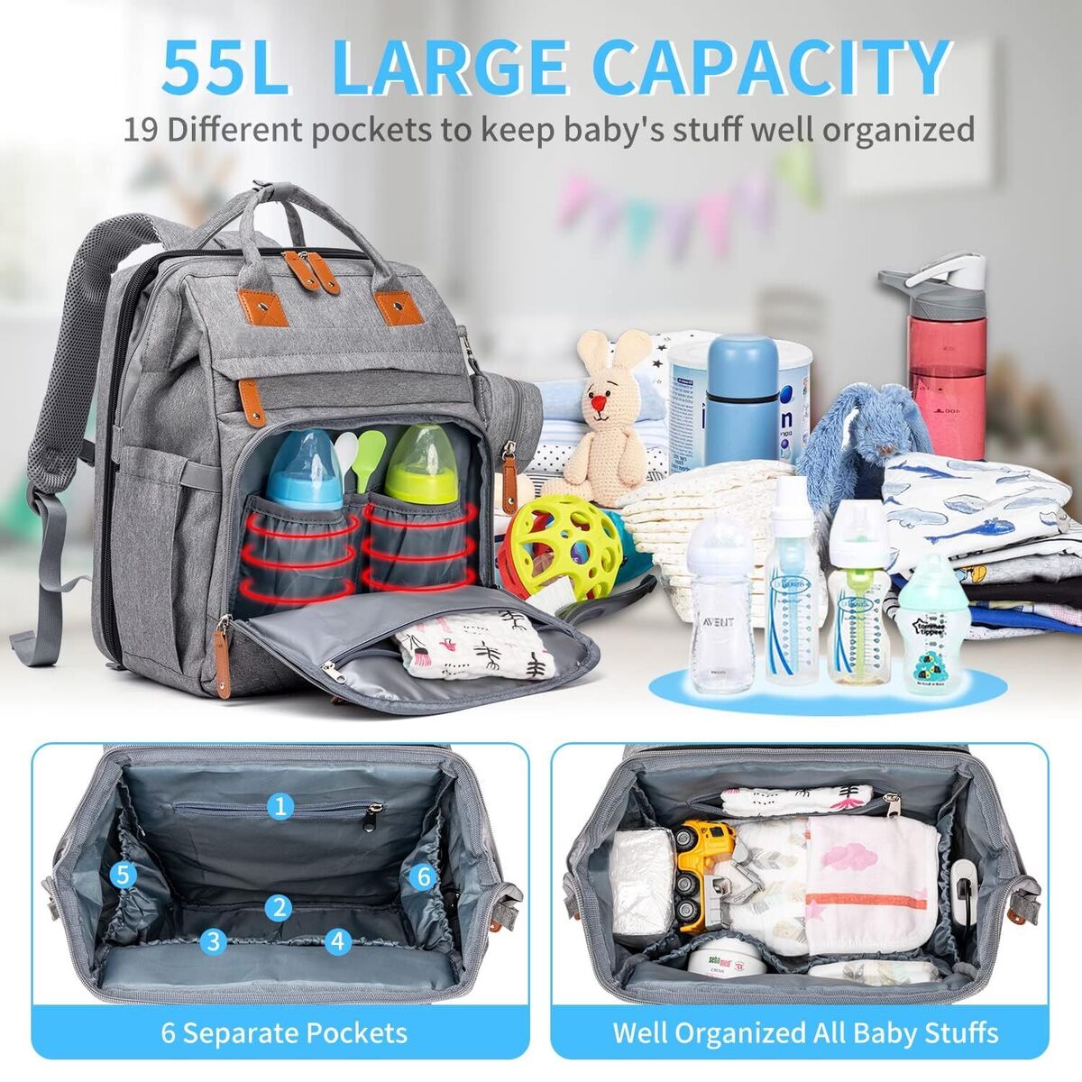 Nurture Nest™ - Ultimate Travel Diaper Bag For Parents